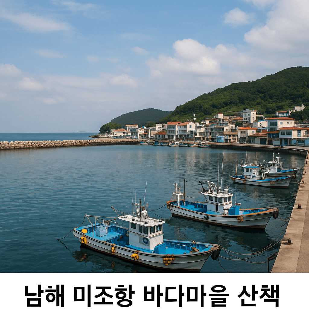 남해 미조항 바다마을 산책, 고요한 포구와 파도 소리를 따라 걷는 시간