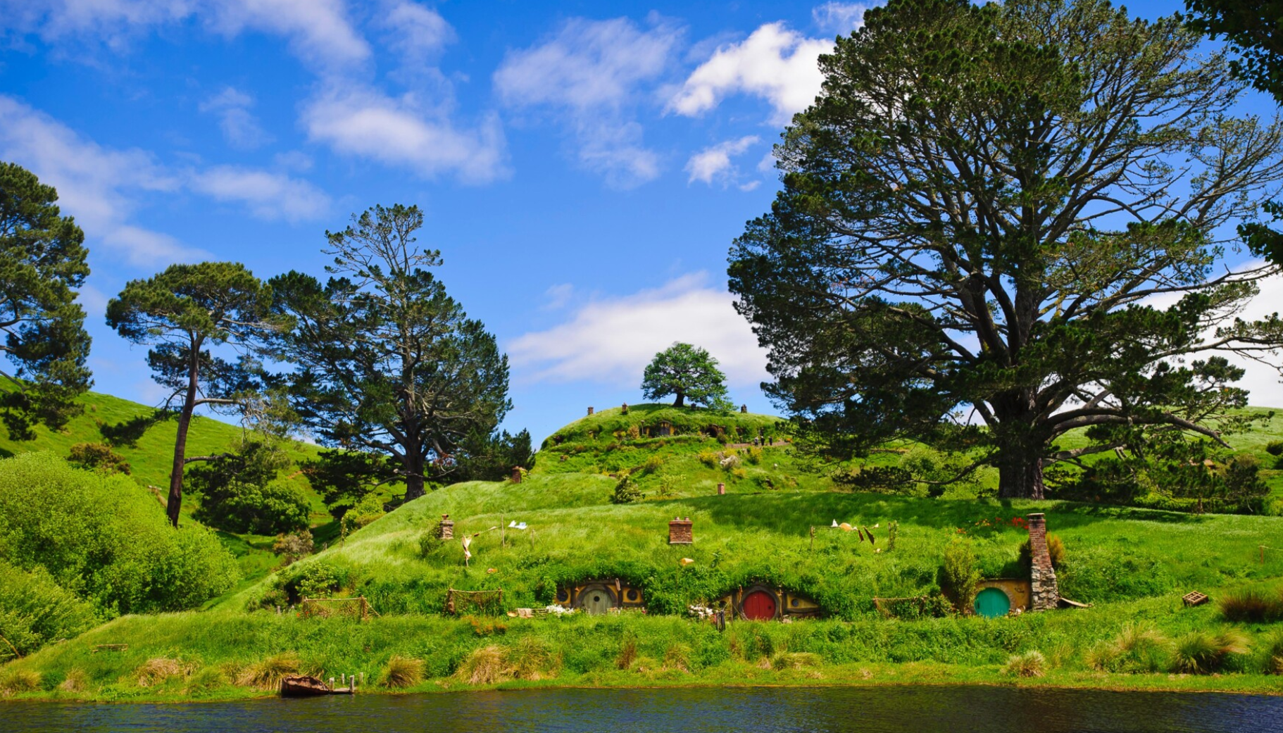 호비튼 영화 세트 사진