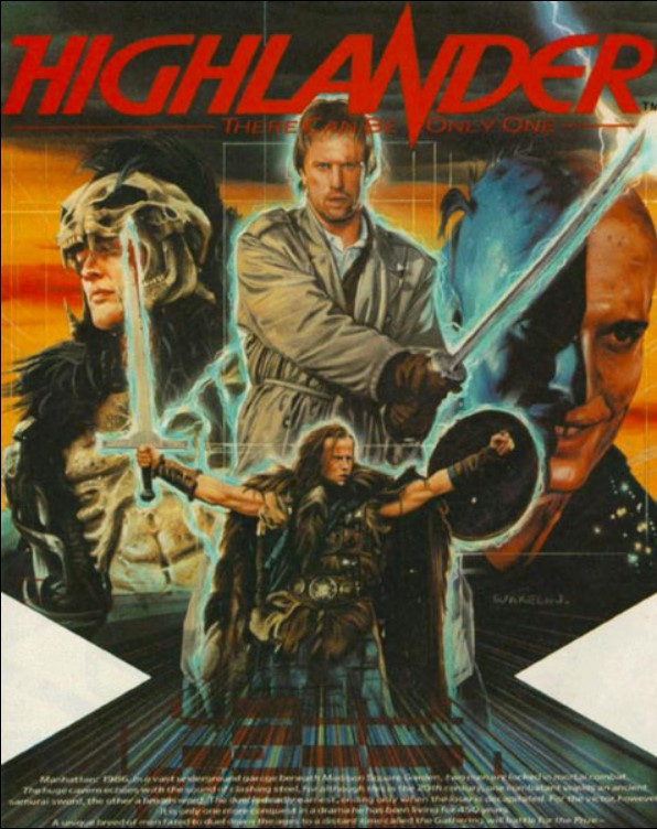 록밴드 퀸(Queen)이 참여한 감각적인 OST가 인상적인 영화 <하이랜더>.