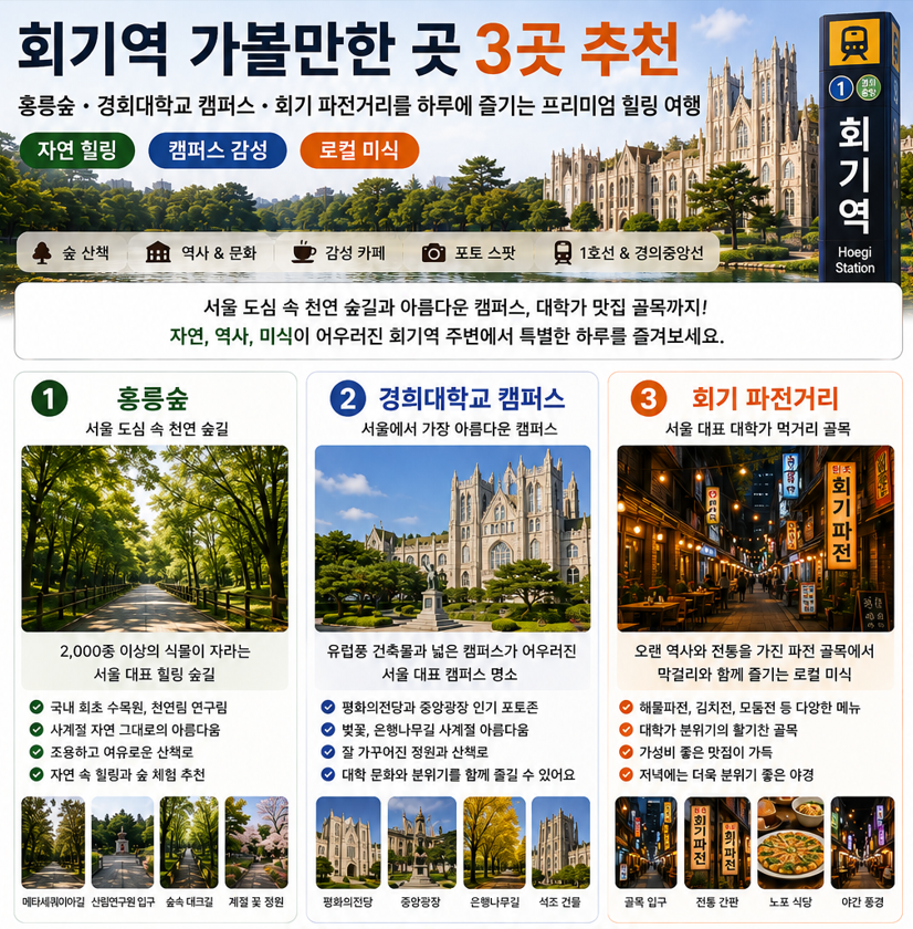회기역 가볼만한 곳