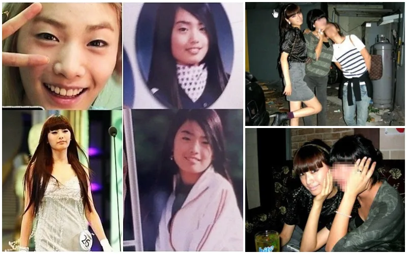 나나 학창시절 졸업앨범과 캐쥬얼한 복장인 과거 나나