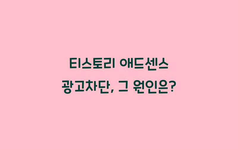 티스토리 애드센스 광고차단 자주 하시나요