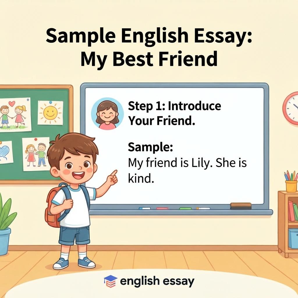 초등 영어 에세이: '나의 가장 친한 친구' 쉽게 쓰는 법 (템플릿 포함)How to Write an English Essay: My Best Friend (Template Included)