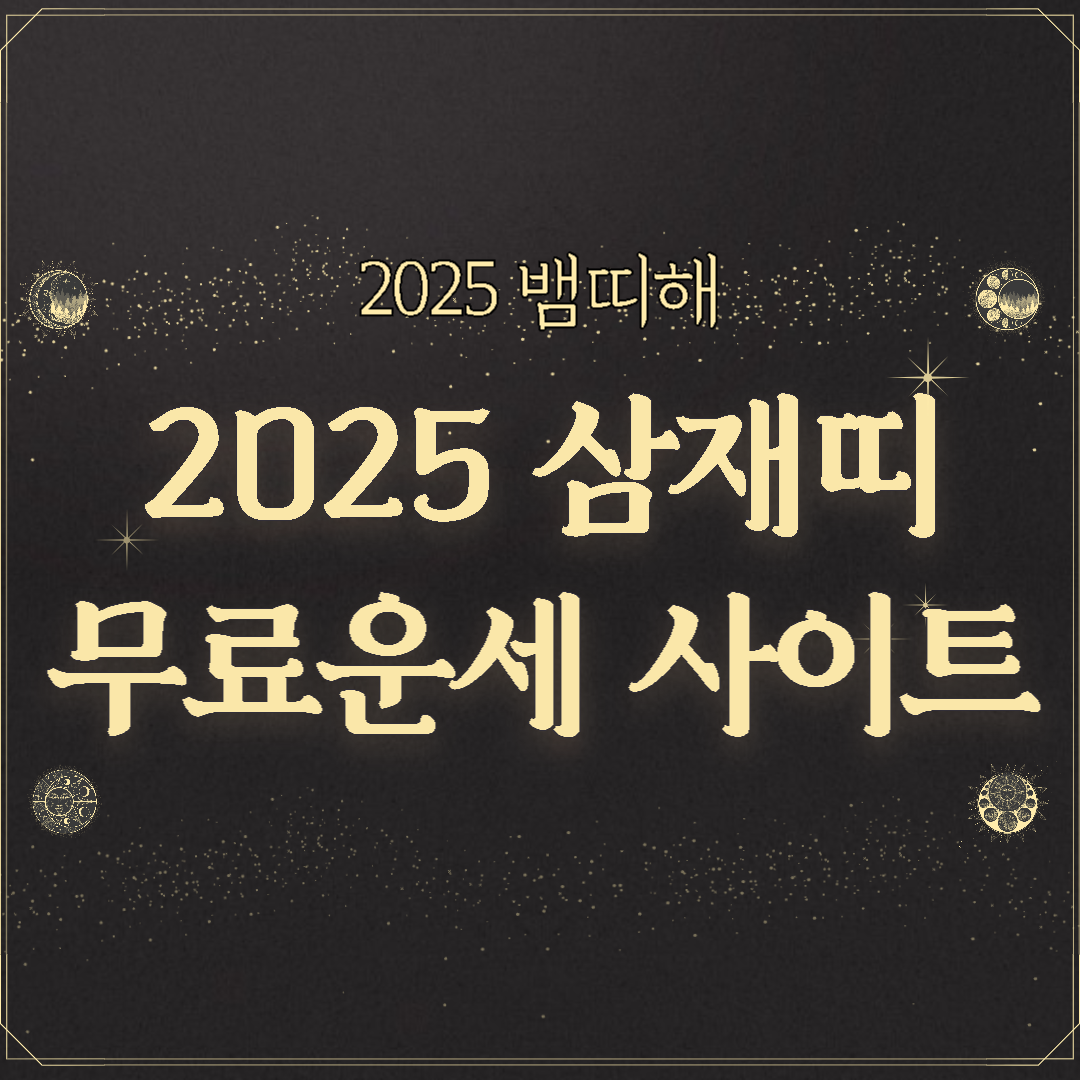 2025 삼재띠