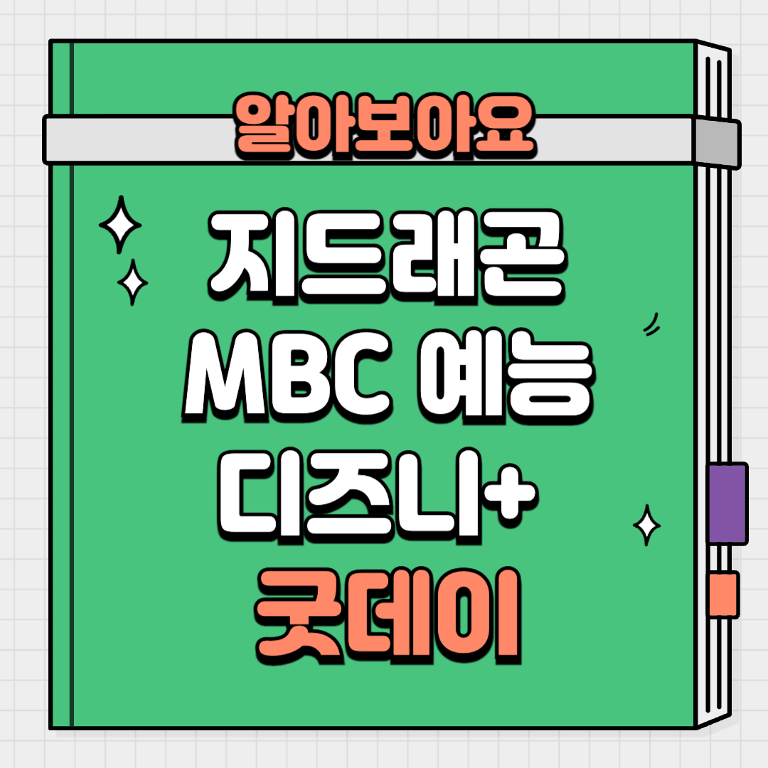 지드래곤 지디 mbc 예능 김태호 굿데이 디즈니플러스