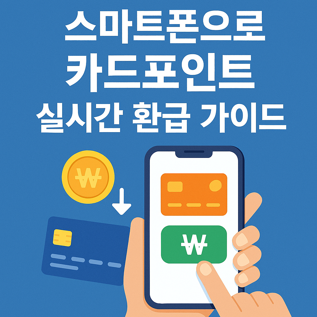 스마트폰으로 카드포인트 실시간 환급 가이드
