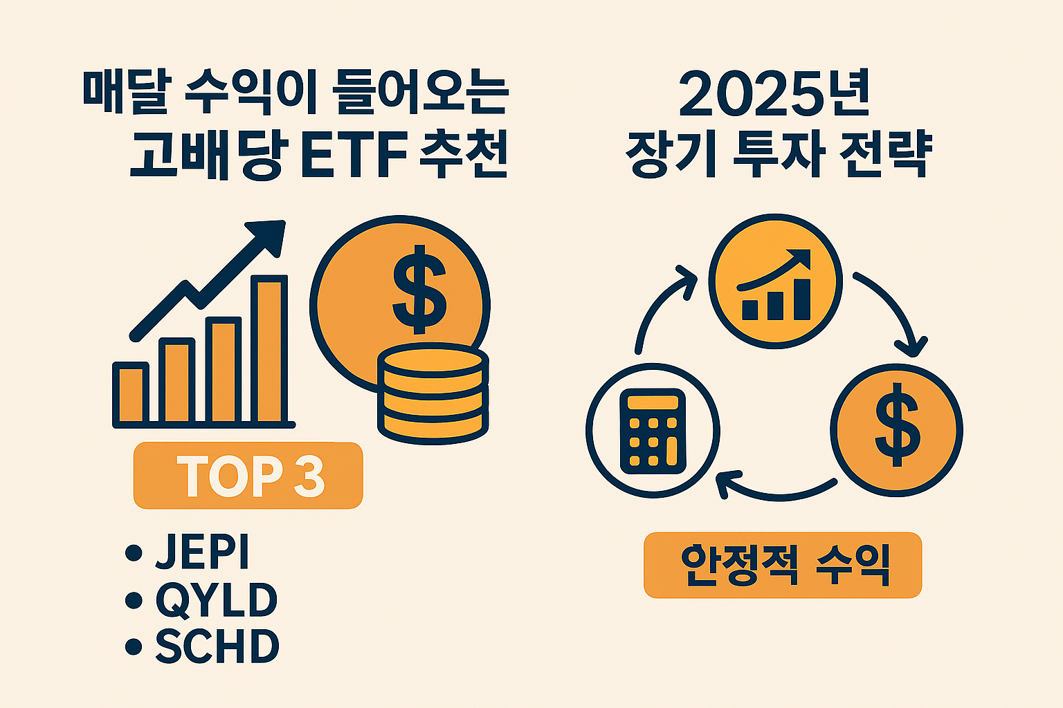 매달 수익이 들어오는 고배당 ETF 추천 TOP 3 ❘ 2025년 장기 투자 전략
