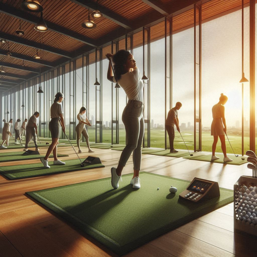 실내골프연습장 배경