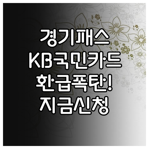 The 경기패스 KB국민 모두의카드 ..