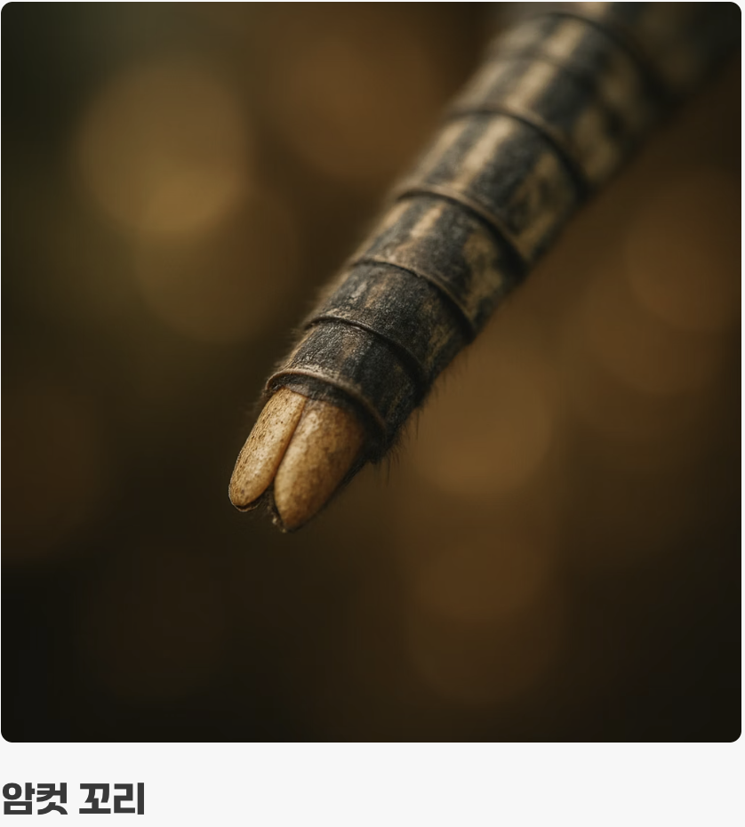 꿀팁 2. 꼬리 끝을 보면 알 수 있어요