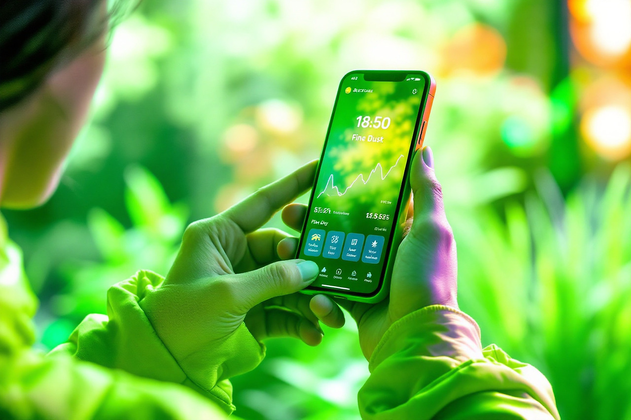 미세먼지 농도 확인