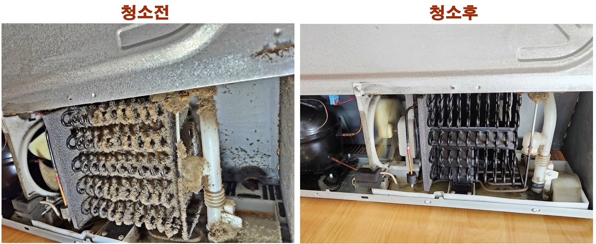 냉장고 뒤 열배출구 부분 먼지 청소 필요성