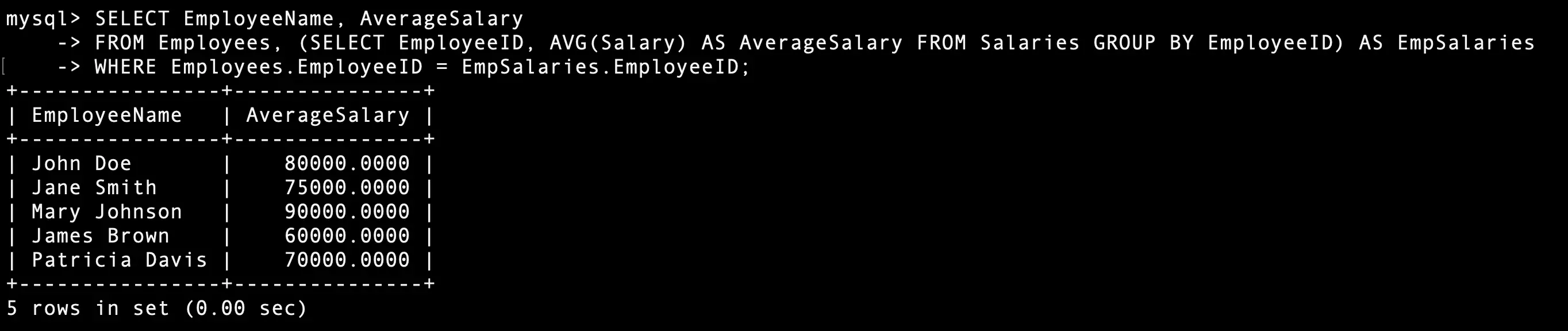 from 문 서브쿼리