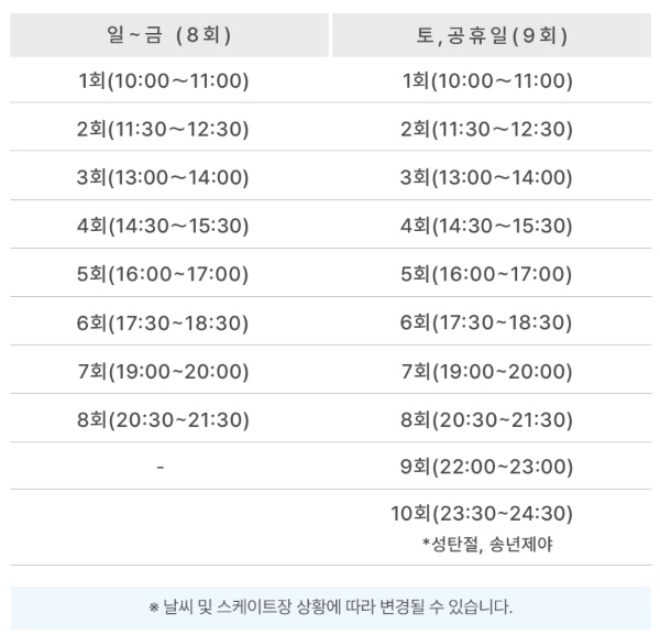 서울광장 스케이트장 예약, 주차, 강습 안내 (서울 윈터 페스타)