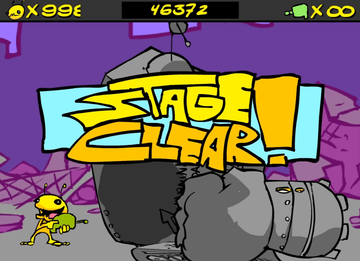 아빠와나-외계인편-무적판-플래시게임-종료-화면