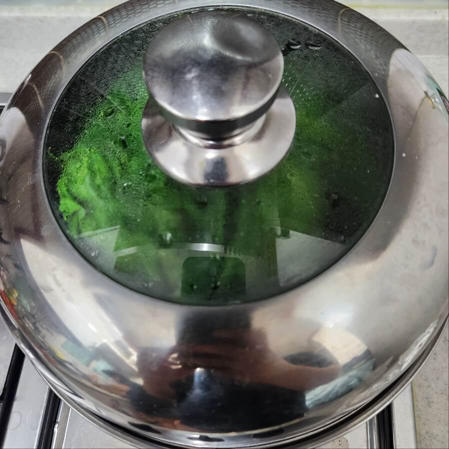 호박잎찌는시간