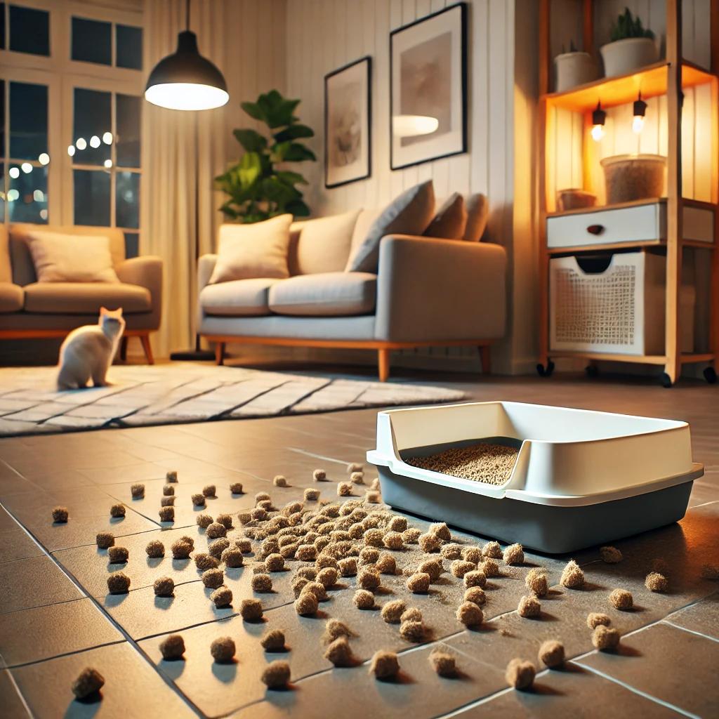 고양이 모래 사막화