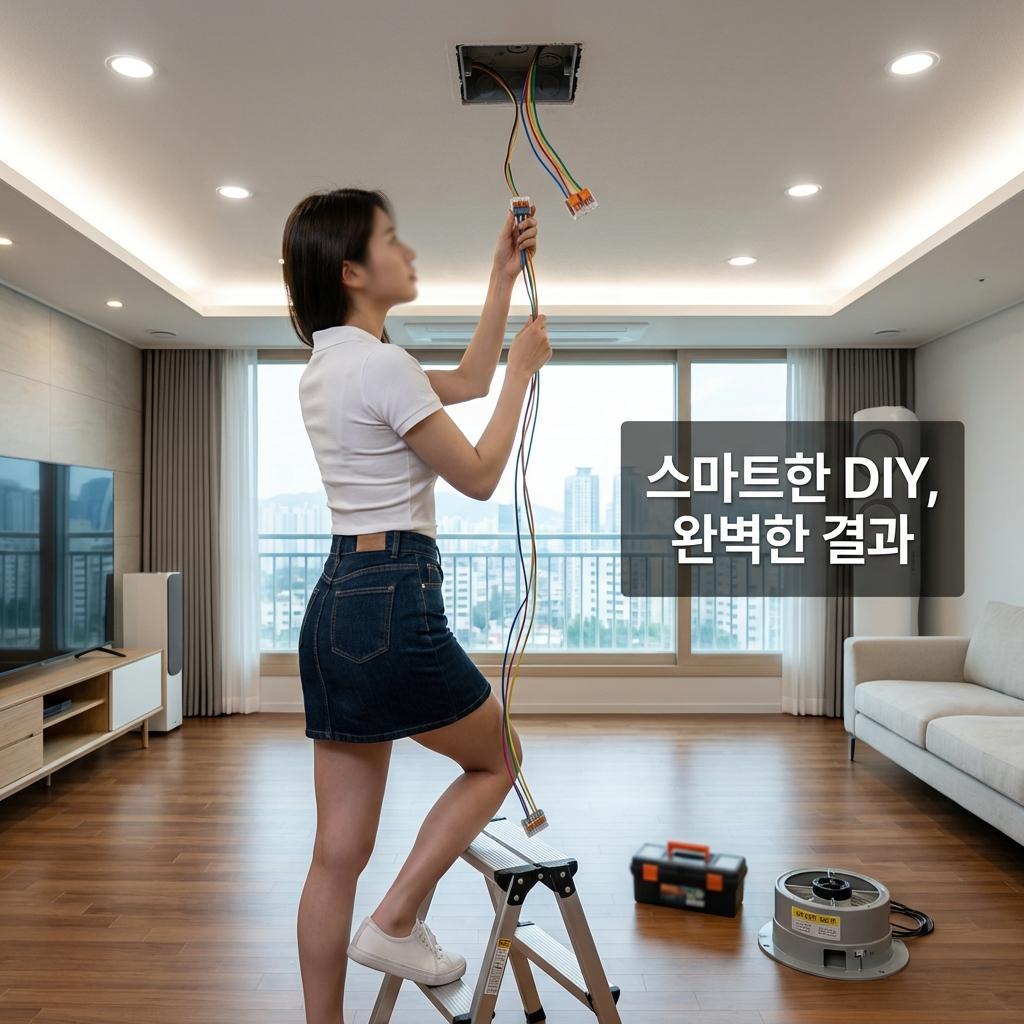 셀프 실링팬 시공 시 반드시 체크해야 할 천장 속 배선 상태