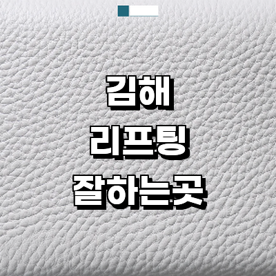 김해시 리프팅 병원