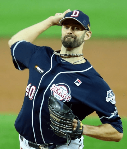 니퍼트-투구-모습