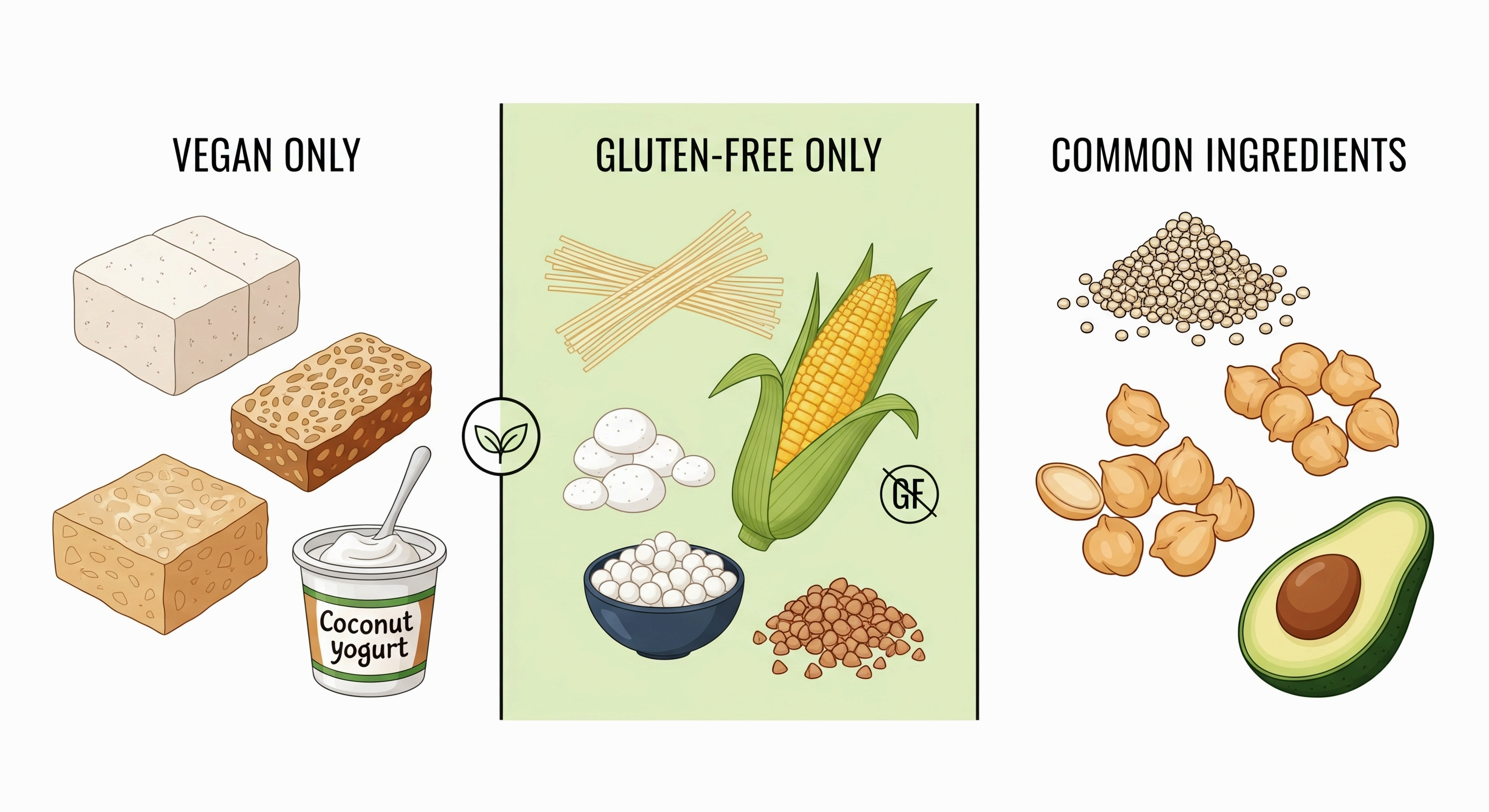 작점부터 다르다: ‘비건’과 ‘글루텐프리’의 기본 정의