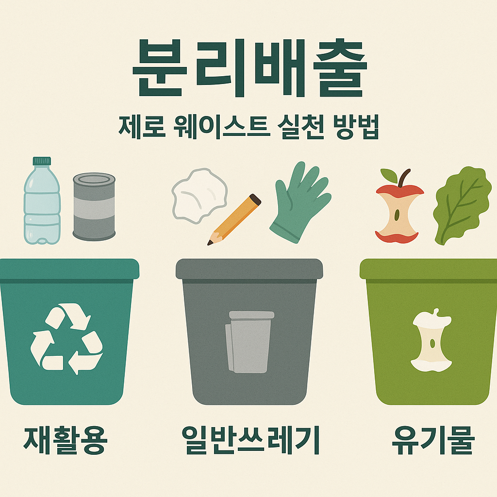 제로웨이스트 분리배출 관련 이미지 사진