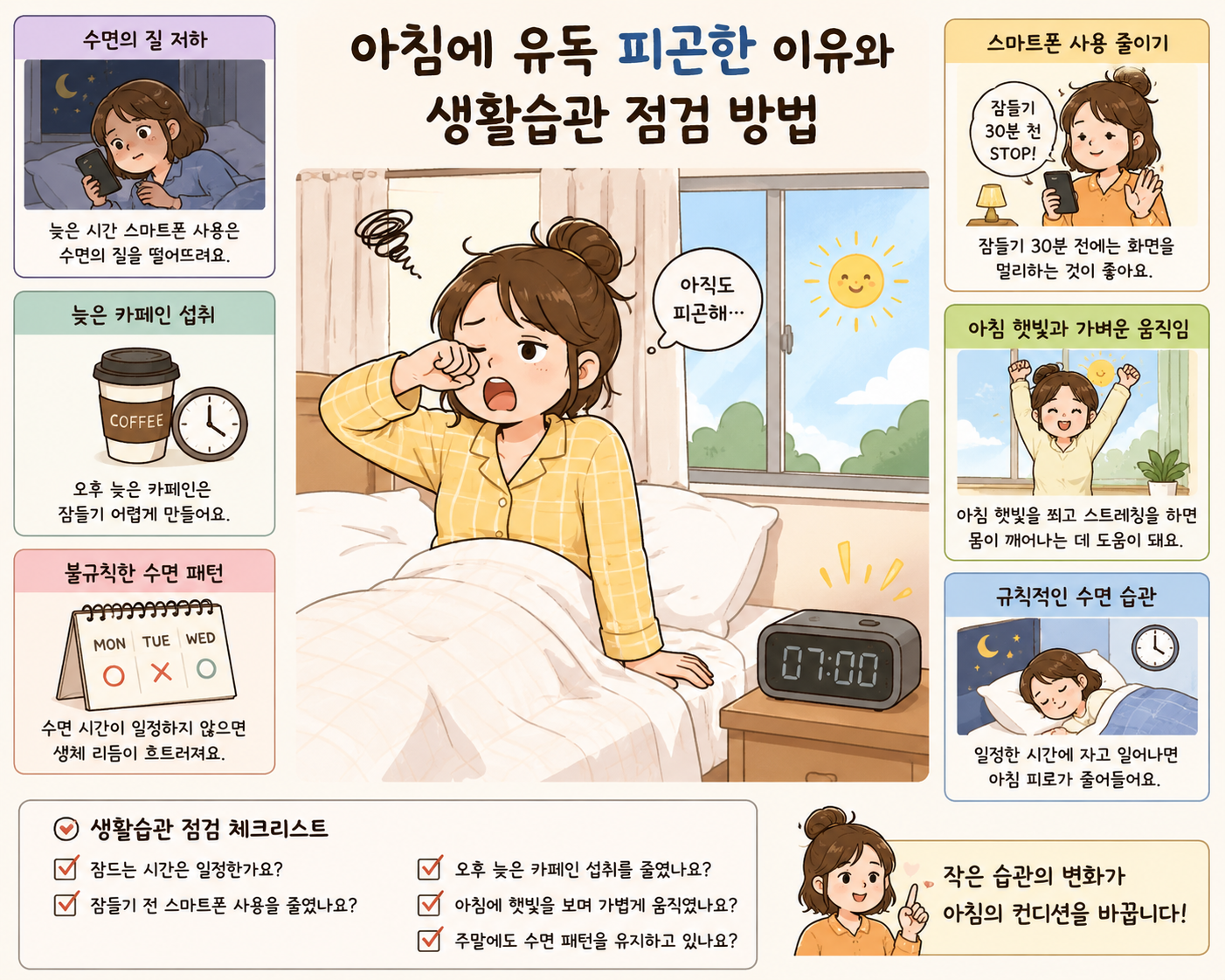 아침에 유독 피곤한 이유