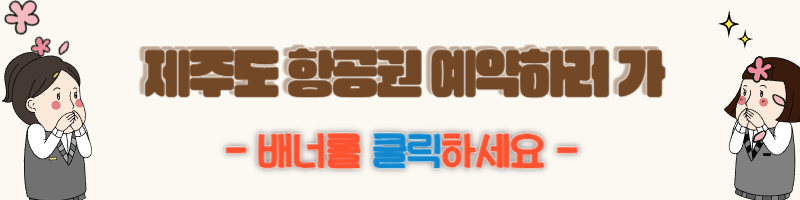 제주도 비행기 티켓 예매 관련 사진