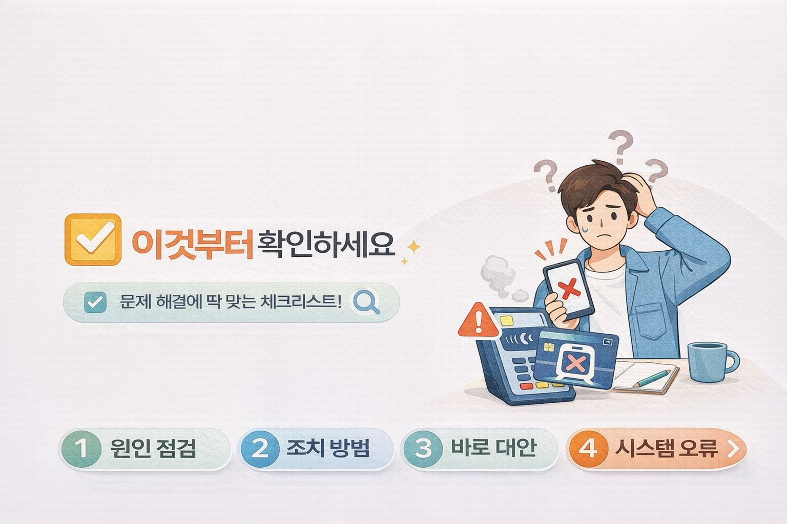 교통패스 안 될 때 이것부터 확인하세요