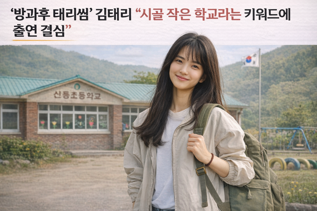 '방과후 태리쌤' 김태리, 시골 작은 학교에 반한 이유