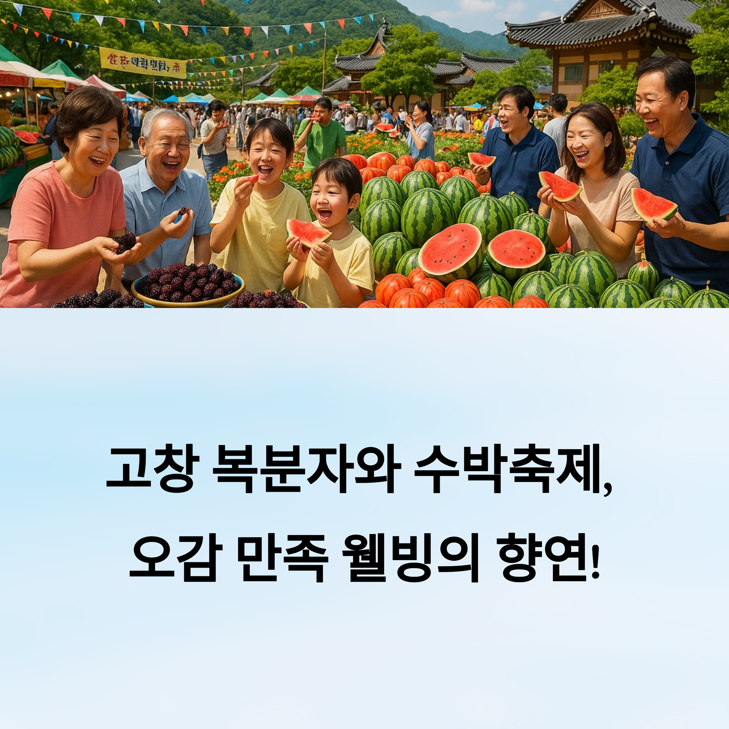 고창 복분자 &amp; 수박축제 완벽 가이드