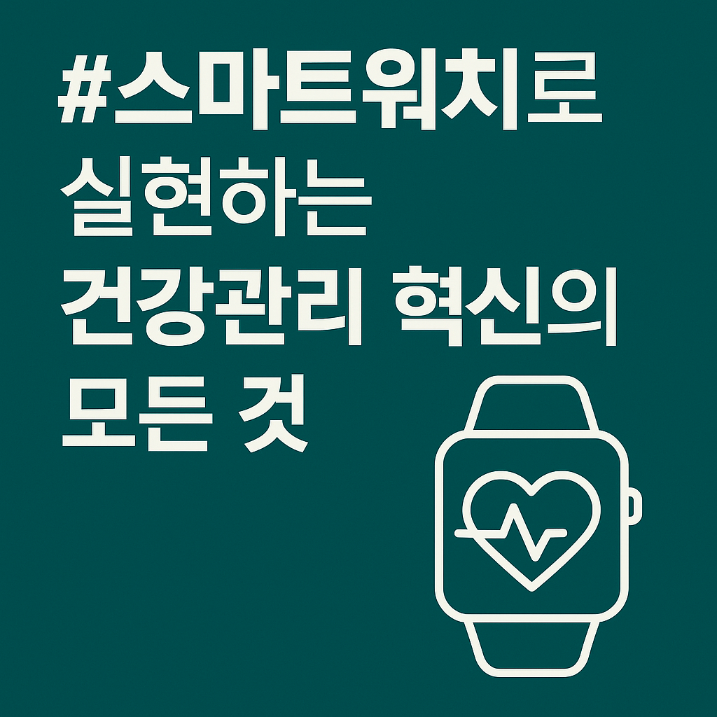 스마트워치로 실현하는 건강관리