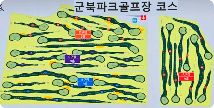군북파크골프장 코스