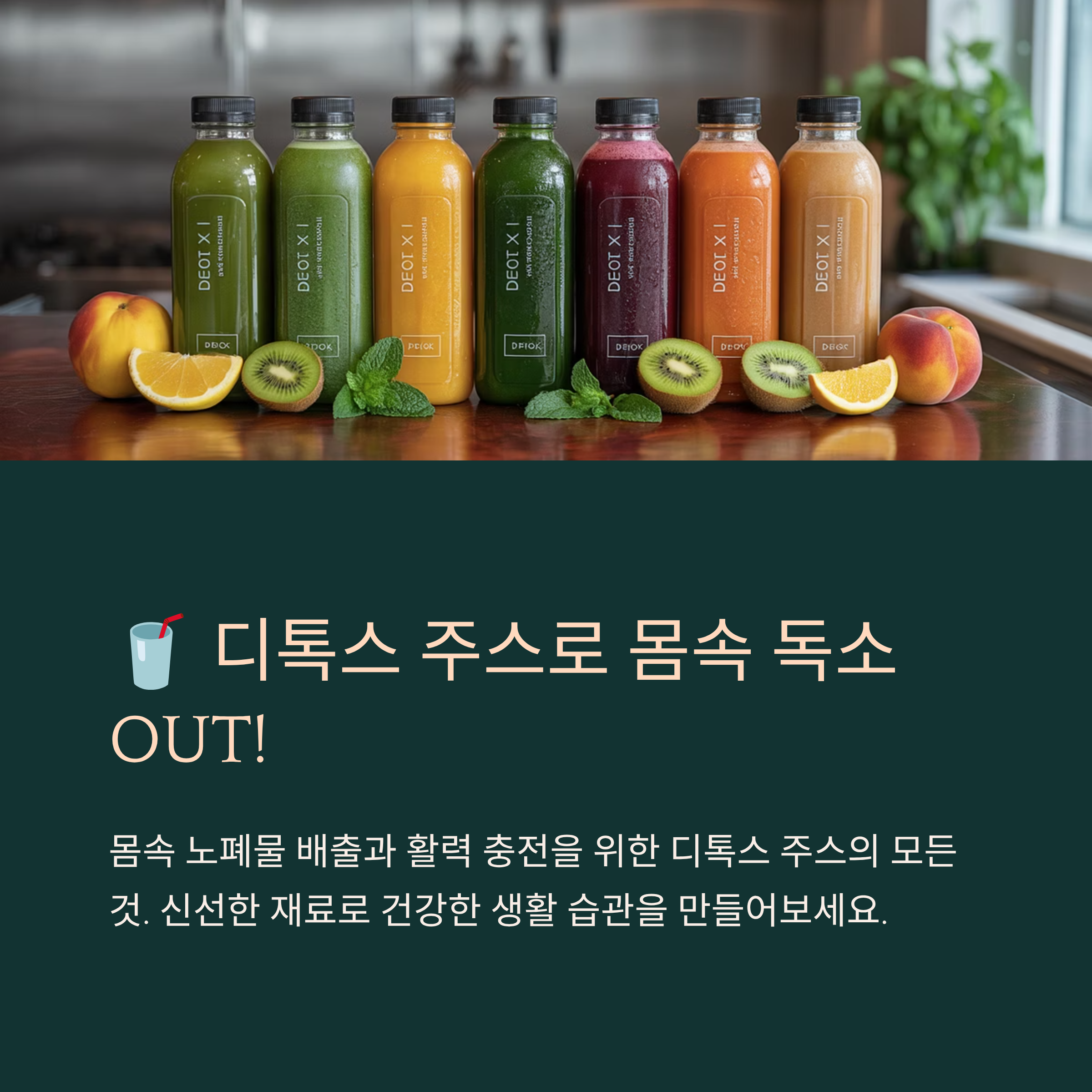 디톡스 주스 만들기와 효과 한눈에 보기
