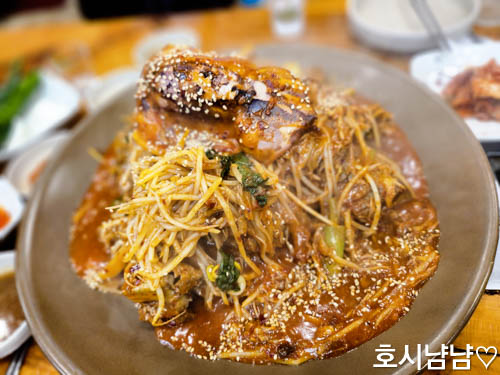 하남 뼈찜 맛집 진감자탕순대국 - 푸짐한 양념 뼈찜 메뉴