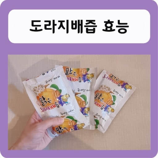 도라지 배즙의 효능과 복용 방법, 주의 사항