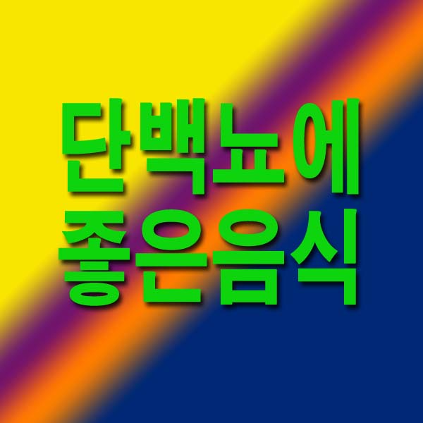 단백뇨에 좋은 음식