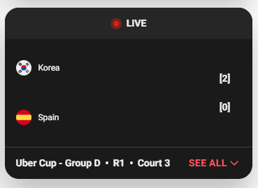 토마스 우버컵 중계