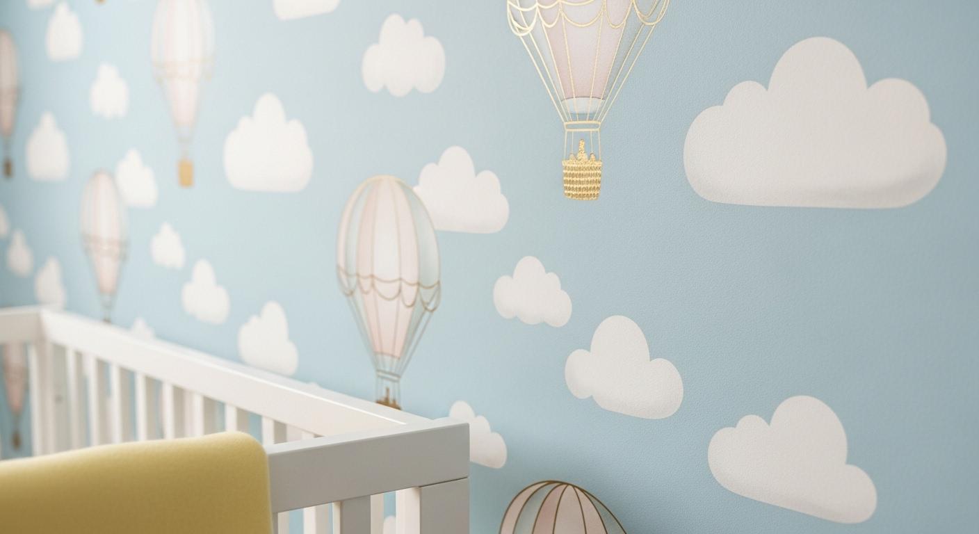 아기방 꾸미기 벽지
