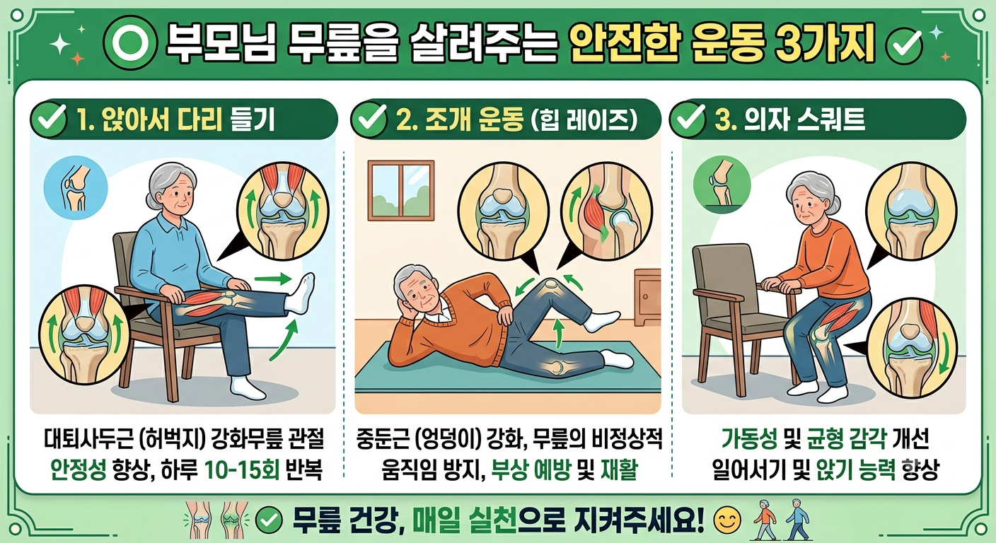 안전한 운동 3가지