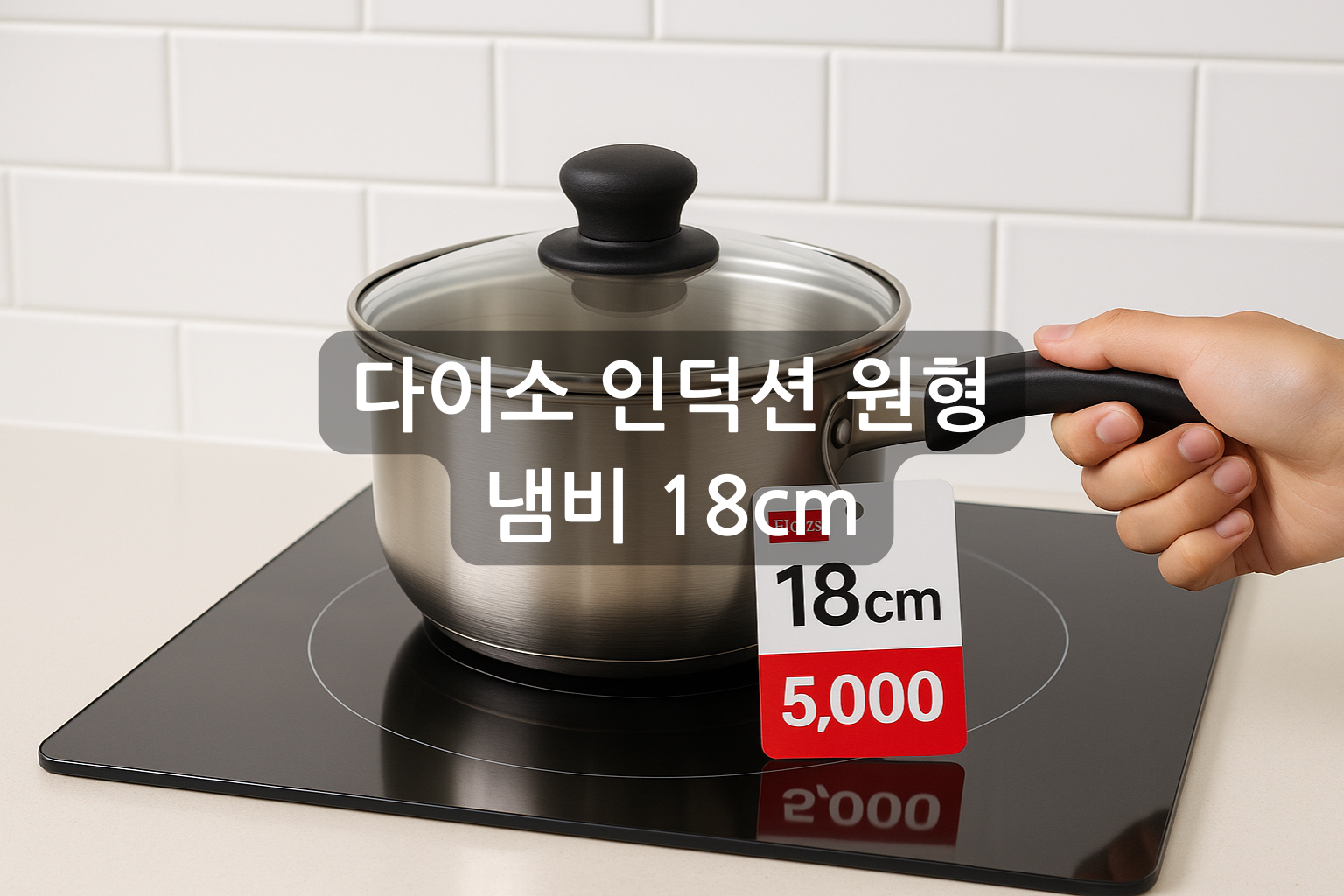다이소 인덕션 원형 냄비 18cm: 자취생 필수템