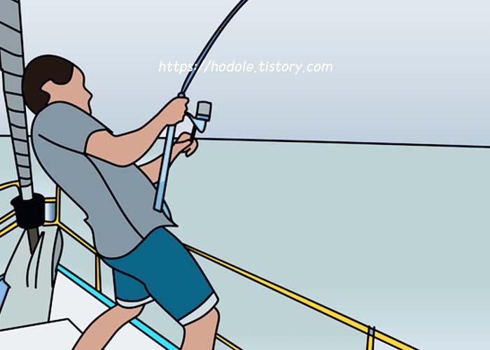 낚시하는 남자 그림