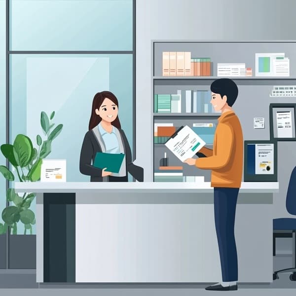 금융지원 상담을 받는 전세 피해 청년의 모습