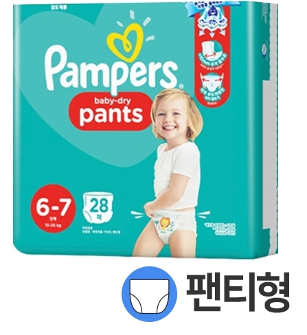 팸퍼스 뉴 베이비 드라이 팬티 6단계 공용 112매