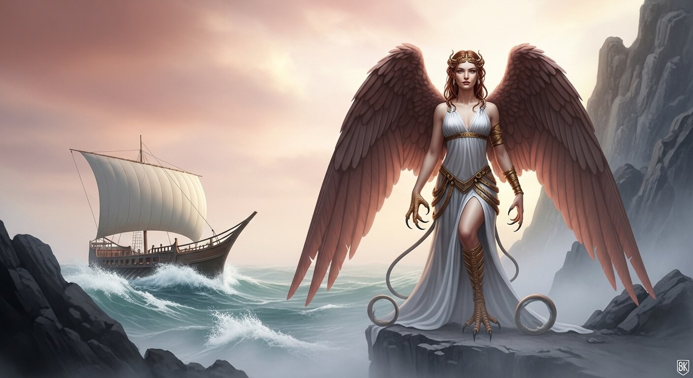 세이렌+파도위에 떠있는 배