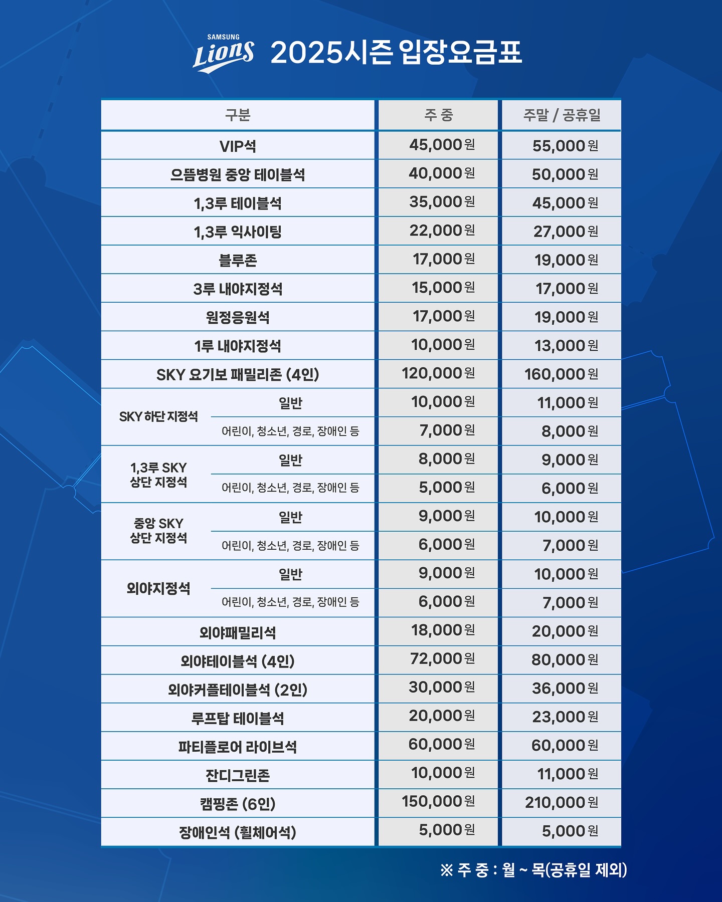 삼성라이온즈 예매