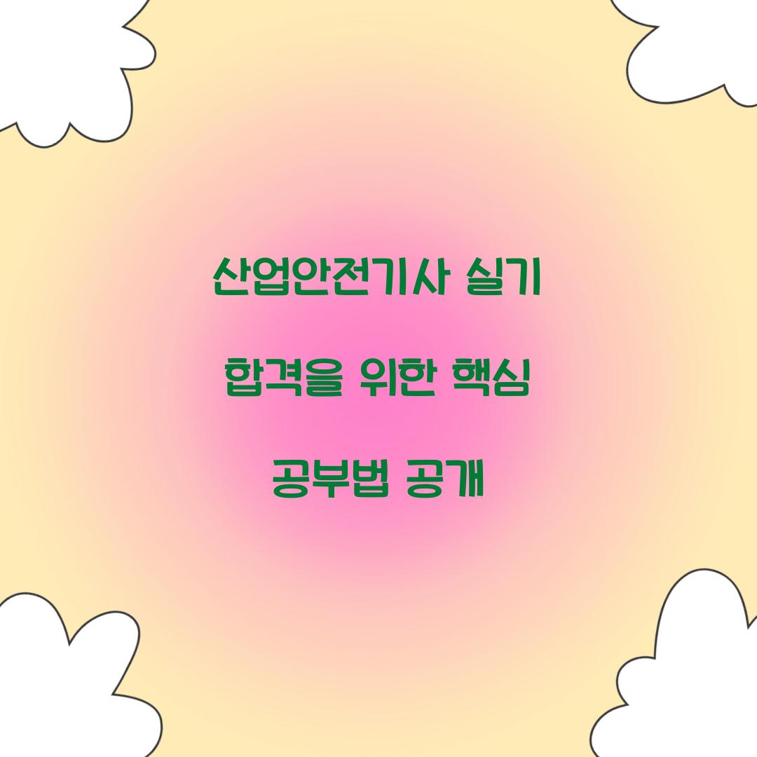 산업안전기사 실기