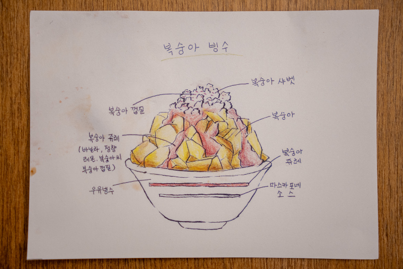 당옥-복숭아빙수