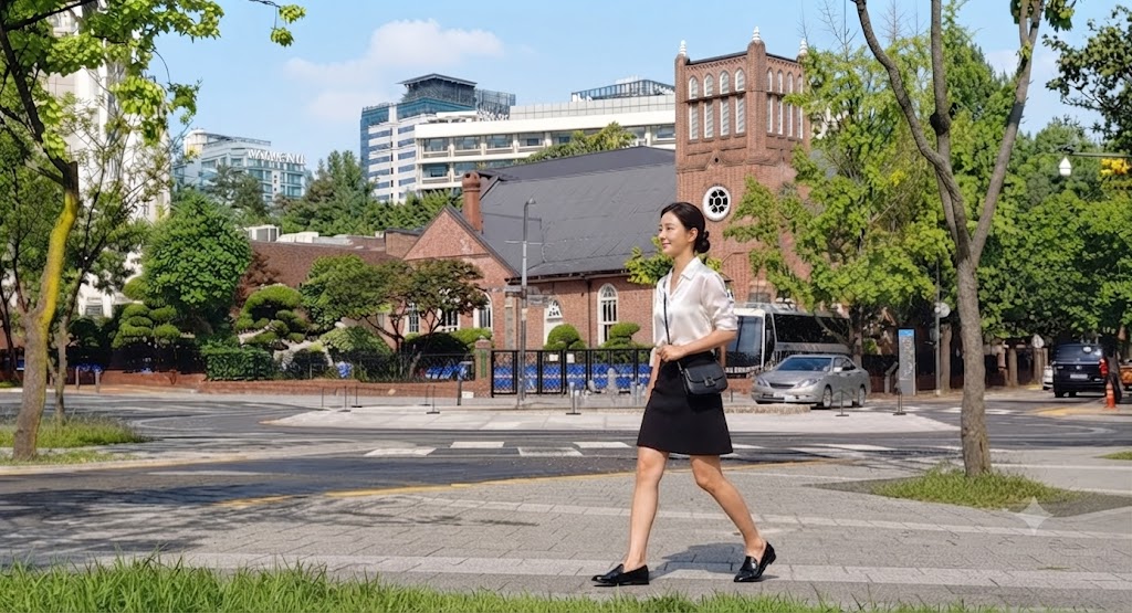 오후 반차를 내어 혼자만의 여유로운 힐링 시간을 갖고 있는 여성