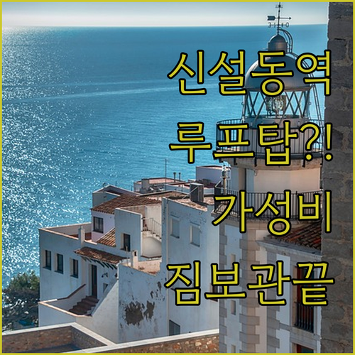 동대문 인근 신설동역 루프탑 카페 후..